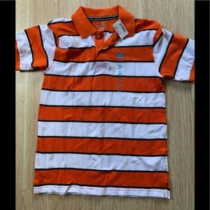 Boys shirt sleeve polo top